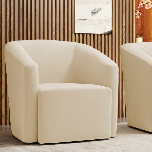 Poltrona Decorativa Base Giratória Stella Max Suede D03 - D'r