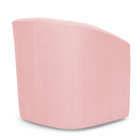 Poltrona Decorativa Base Giratória Stella Max Suede Rosa Bebê