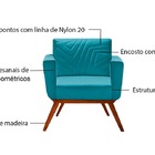 Poltrona Decorativa Base Giratória Veludo Esmeralda Amarílis