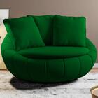 Poltrona Decorativa Base Giratoria Zafira Moll