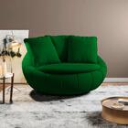 Poltrona Decorativa Base Giratoria Zafira Moll