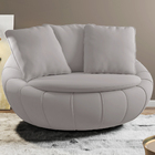 Poltrona Decorativa Base Giratoria Zafira Moll