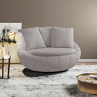 Poltrona Decorativa Base Giratoria Zafira Moll