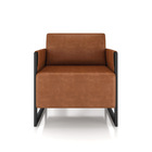 Poltrona Decorativa Base Industrial Rory Sintético Pu K01 - D