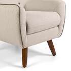 Poltrona Decorativa Base Lara- Domi Móveis - Palha