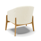 Poltrona Decorativa Base Madeira Kit 2 Stella Cotelê Ext/velu