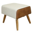 Poltrona Decorativa Base Madeira Milena E Puff Viseo B-90 Sin