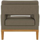 Poltrona Decorativa Base Madeira Sala De Estar Maya Veludo Ma