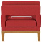 Poltrona Decorativa Base Madeira Sala De Estar Maya Veludo Ve