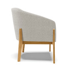 Poltrona Decorativa Base Madeira Stella Bouclê D03 - D'rossi