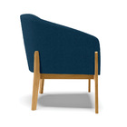 Poltrona Decorativa Base Madeira Stella Bouclê D03 - D'rossi