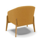 Poltrona Decorativa Base Madeira Stella Bouclê D03 - D'rossi