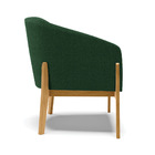 Poltrona Decorativa Base Madeira Stella Bouclê D03 - D'rossi