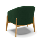 Poltrona Decorativa Base Madeira Stella Bouclê D03 - D'rossi