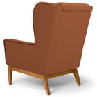 Poltrona Decorativa Base Manu Madeira Milena Veludo C-262 Tel