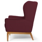 Poltrona Decorativa Base Manu Madeira Milena Veludo C-278 Mar