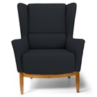 Poltrona Decorativa Base Manu Madeira Milena Veludo C-300 Pre