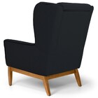 Poltrona Decorativa Base Manu Madeira Milena Veludo C-300 Pre