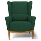 Poltrona Decorativa Base Manu Madeira Milena Veludo C-303 Ver