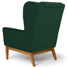 Poltrona Decorativa Base Manu Madeira Milena Veludo C-303 Ver