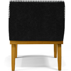 Poltrona Decorativa Base Mel Beatriz W01 Suede Pied Poule Cou