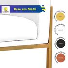 Poltrona Decorativa Base Metal Dourada Luna Veludo Terracota