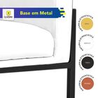 Poltrona Decorativa Base Metal Preta Luna Veludo Verde - Shee