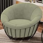 Poltrona Decorativa Base Metal Wasse Moll