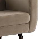 Poltrona Decorativa Base Tabaco 7015 Veludo Dmobiliario