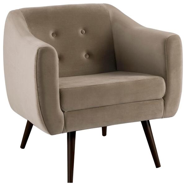 Poltrona Decorativa Base Tabaco 7015 Veludo Dmobiliario