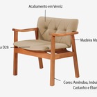 Poltrona Decorativa Bege Em Veludo Sion