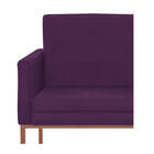 Poltrona Decorativa Bellinha Base De Ferro Bronze Suede Roxo