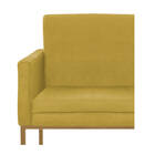 Poltrona Decorativa Bellinha Base De Ferro Dourado Suede - Am