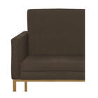 Poltrona Decorativa Bellinha Base De Ferro Dourado Suede - Do