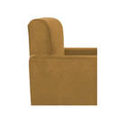 Poltrona Decorativa Bellinha Base De Ferro Dourado Suede - Do