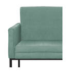 Poltrona Decorativa Bellinha Base De Ferro Preto Linho Azul T