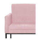 Poltrona Decorativa Bellinha Base De Ferro Preto Suede Rosa B