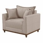 Poltrona Decorativa Berlim Com 2 Almofadas Para Sala De Estar