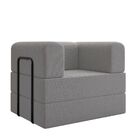 Poltrona Decorativa Berlim Modular Sala Linho Para Sala Linho