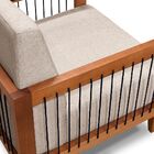 Poltrona Decorativa Beth Linho Rustico Areia 2011 - Montanari