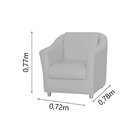 Poltrona Decorativa Bia  Verde Menta