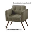 Poltrona Decorativa Bia Couro Fendi G58 - Gran Belo