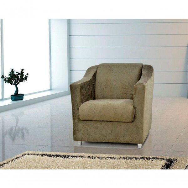 Poltrona Decorativa Bia - Marrom