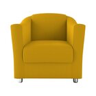 Poltrona Decorativa Bia Moderna Amarelo