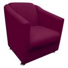 Poltrona Decorativa Bia Suede Marsala