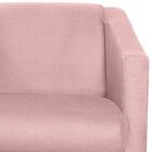 Poltrona Decorativa Bia Suede Rosa MPassos