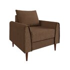 Poltrona Decorativa Bienna 1 Lugar Estrutura E Pés Em Eucalip