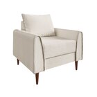 Poltrona Decorativa Bienna 1 Lugar Estrutura E Pés Em Eucalip