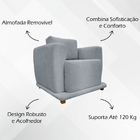 Poltrona Decorativa Bridge Para Sala Recepção Escritório Cade