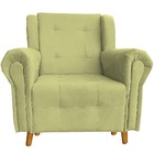 Poltrona Decorativa Bruna Suede Amarelo